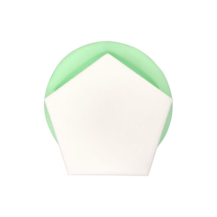 Düz beşgen bardak altlığı silikon kalıbı ile yapılmış modern bardak altlığı.