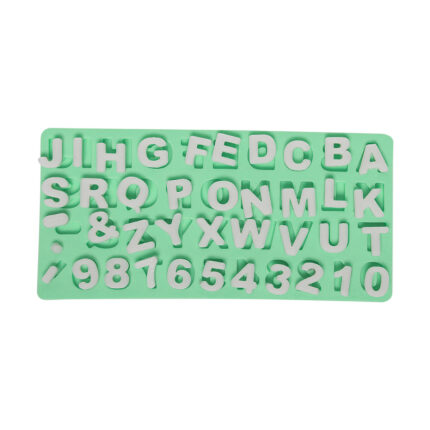 Düz harf ve sayı silikon kalıbı. Harf koleksiyonu için ideal KK-1337 kalıp.