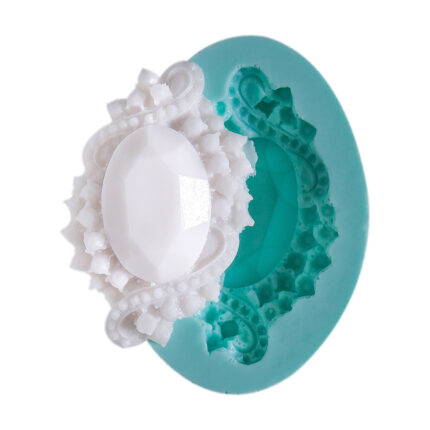 Kurdela şık elmas broş desenli silikon kalıbı, mücevher iğnesi kalıbı.