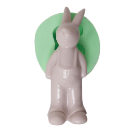 Erkek tavşan biblo silikon kalıp ile yapılmış erkek tavşan heykeli.