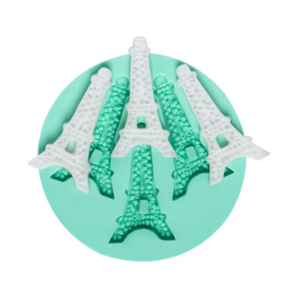 Eyfel Kulesi 3'lü silikon kalıbı ile Paris temalı dekoratif objeler. RTV2 silikon kalıp.