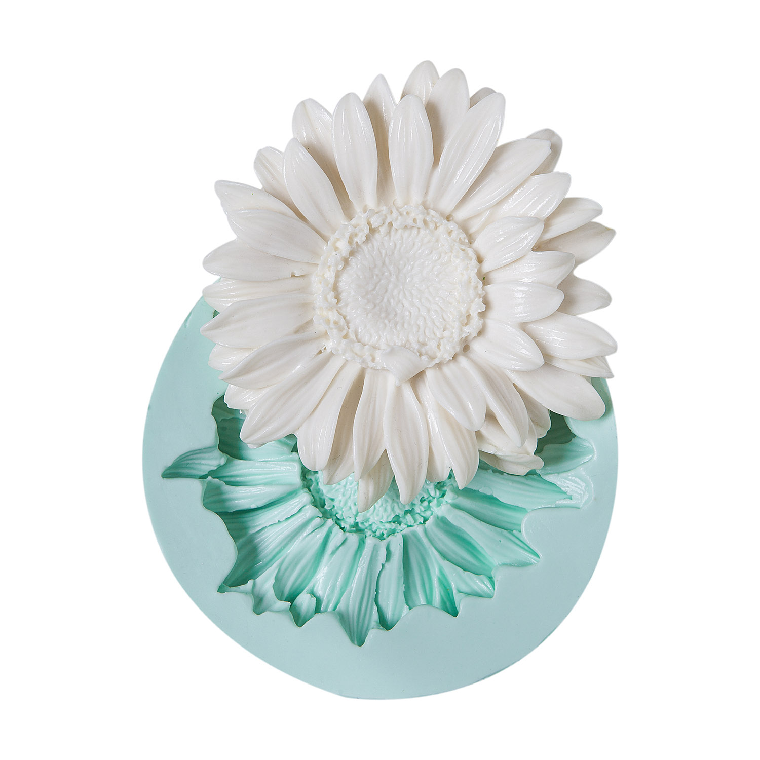 gunebakan-seklinde-silikon-epoksi-recine-kalibi-kk-0214.jpg Günebakan silikon kalıp ve kalıptan çıkarılmış günebakan çiçeği. Günebakan temalı mum, sabun, alçı ve epoksi yapımı için ideal.