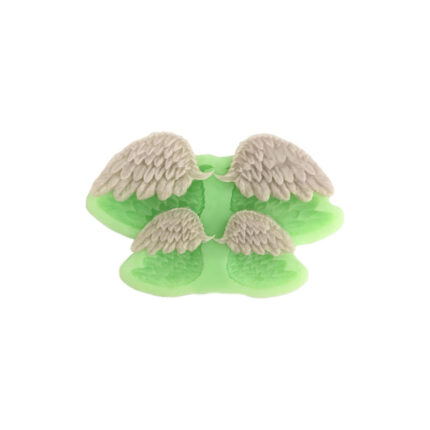 İki boy minik melek kanadı silikon kalıp modeli, dini süs yapımı için ideal. Melek kanadı kalıbı detayı.