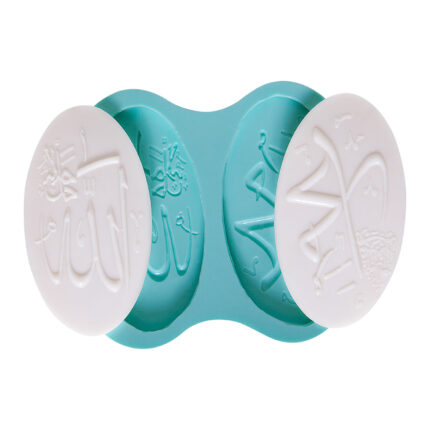 İkili dini çerçeve silikon kalıbı: Allah ve Muhammed yazılı İslami süs yapımı için kalıp modeli.