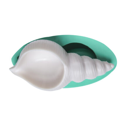 Deniz kabuğu mumluk yapımı için silikon kalıp. Deniz temalı sabun kalıbı, plaj konsepti mum altlığı.