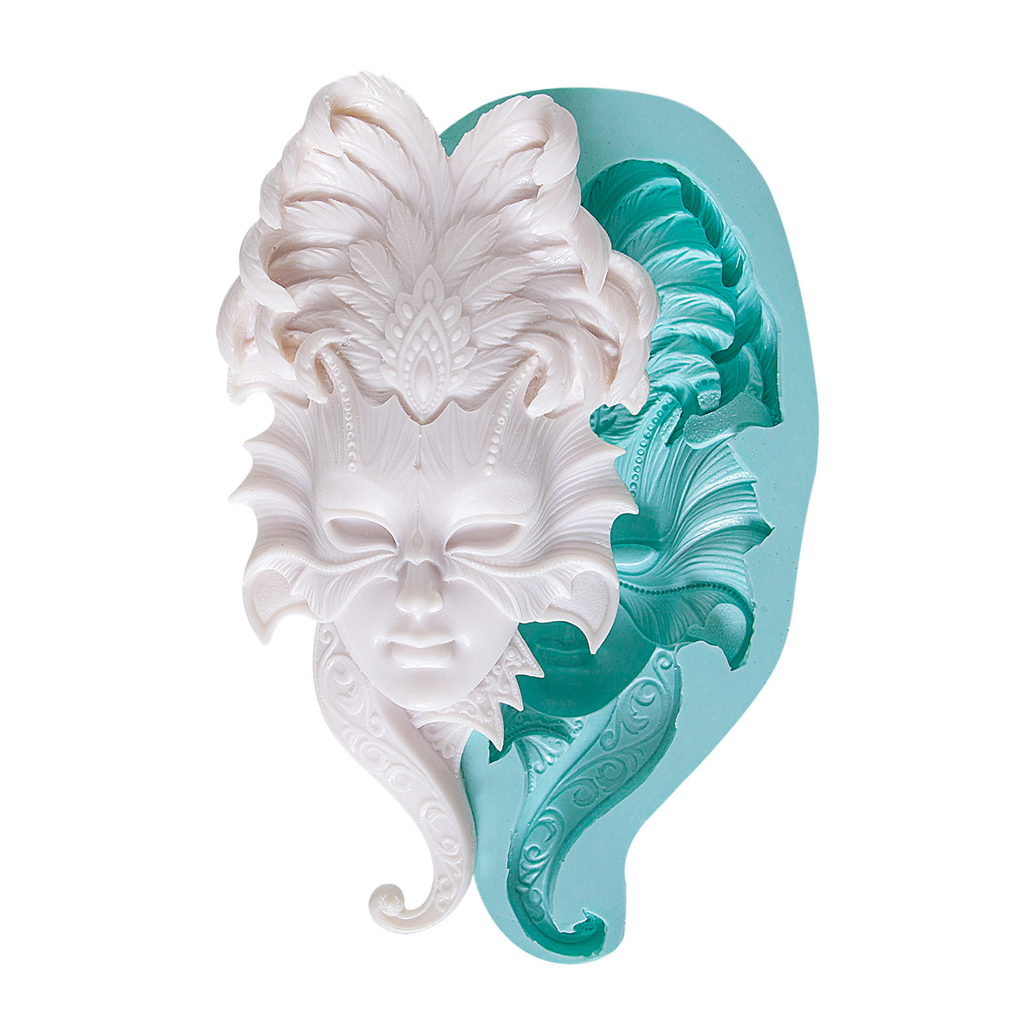 kadin-maske-seklinde-silikon-polyester-kalibi-kk-1122.jpg Kadın maske silikon kalıbı. Tiyatro temalı dekorasyon için sanatsal maske kalıbı.