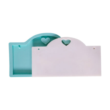 Kalpli boş çerçeve delikli silikon kalıbı: romantik sabun ve dekoratif obje yapımı için ideal.