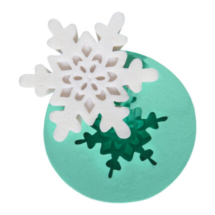 Kardanesi reçine süs kalıbı: Yıldız kar tanesi figürü silikon kalıp ile kış süsleri yapımı.