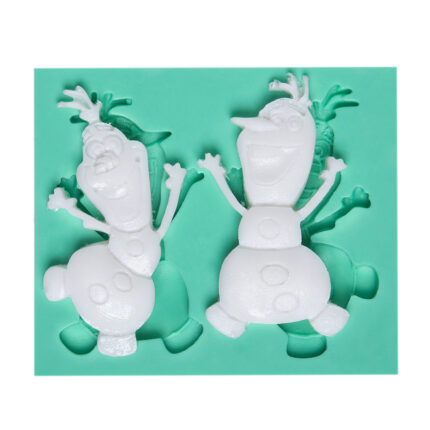 Neşeli Kardan Adam Figürü silikon kalıbı. Frozen severlere özel hediye, kış konsepti sabun kalıbı.