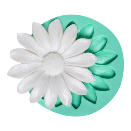 Kasımpatı çiçek kalıbı: Sonbahar temalı dekorasyon için silikon kalıp modeli.