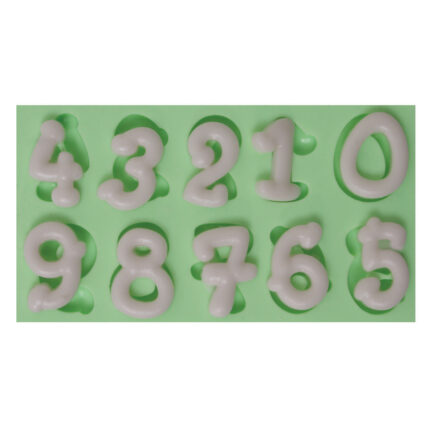 Kemik rakamlar silikon kalıp: 0'dan 9'a kadar sayılar, köpek severler için dekoratif döküm kalıbı.