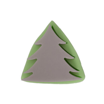 Küçük boy çam ağacı silikon kalıp. Yılbaşı süsü için 3 boyutlu çam ağacı figürü.