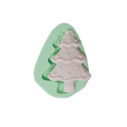 Küçük çam ağacı silikon kalıp. Yılbaşı dekorasyonu için çam ağacı figürü silikon kalıp.