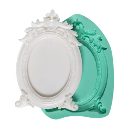 Foto çerçeve kalıbı ve çerçeve biblo. Küçük çerçeve reçine süs yapımı için silikon kalıp.