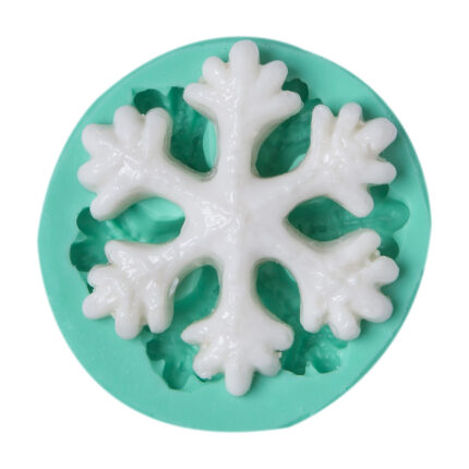 Kış temalı kar tanesi silikon kalıbı. Kristal kar tanesi kış süsü yapımı için ideal.