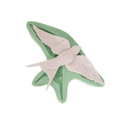 Küçük kırlangıç silikon kalıp: Kuş figürlü, 3 boyutlu uçan kırlangıç kalıbı.