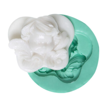 Ufak melek figürü silikon kalıbı: Minik melek biblo yapımı için ideal, kanatlı figür sabun kalıbı. Küçük melek reçine süs.