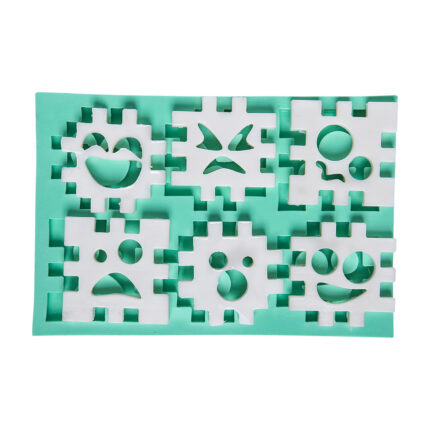 Küp binbir surat silikon kalıbı: Çocuk odası süsü, sabun, takı ve dekoratif obje yapımı için ideal kalıp.