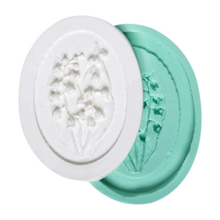 Kurdelya Küpe Çiçeği silikon kalıp modeli: Botanik temalı mum, alçı, sabun yapımı için ideal.