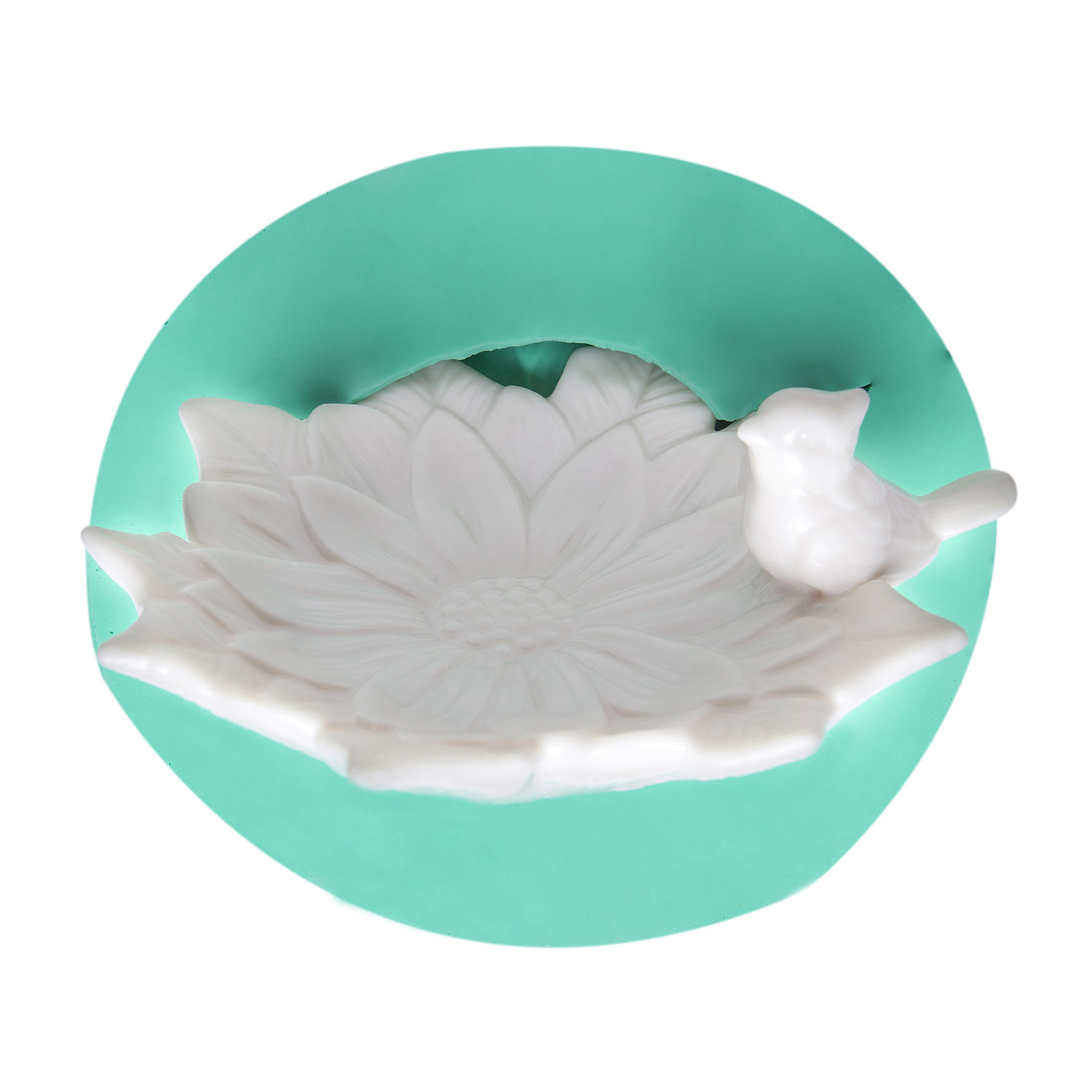 kuslu-cicekli-tabak-seklinde-silikon-poliuretan-kalibi-kk-0671.jpg Kuşlu çiçekli tabak silikon kalıbı. Doğa temalı sunum tabağı yapımı için ideal. Kuş figürlü reçine tabak kalıbı.