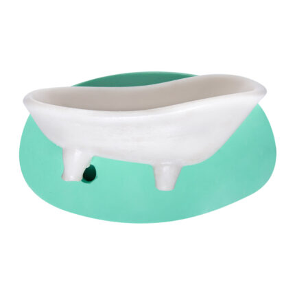 Kurdelya'dan modern küvet figürlü silikon kalıp modeli. Minyatür banyo dekorasyonu için ideal.