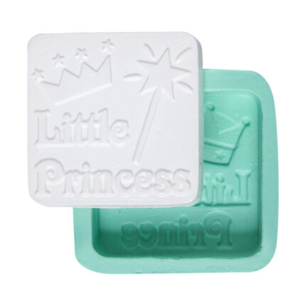 Little Princess silikon kalıp: prenses temalı sabun, mum, alçı, epoksi dökümü için ideal.