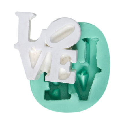 Love silikon kalıp: Aşk temalı mum, sabun, alçı ve epoksi yapımı için ideal. Romantik dekoratif kalıp modeli.