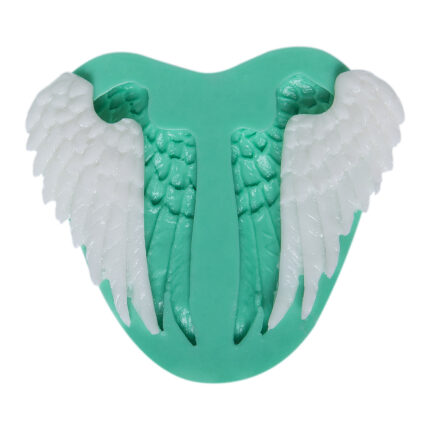 Çift kanatlı melek aksesuarı kalıbı, ruhani dekorasyon için silikon döküm kalıbı.