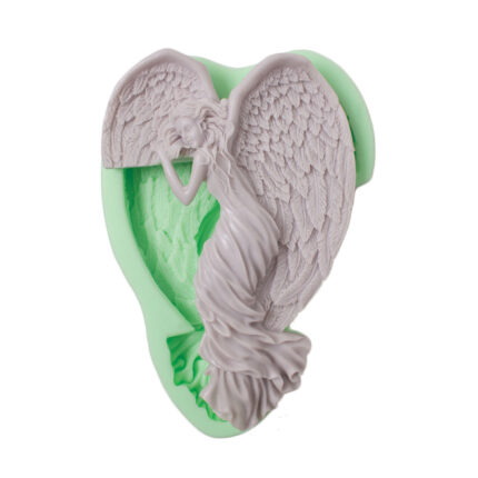 Melek sağ köşe süsü silikon kalıp, dini köşe süsü için ideal. Zarif melek figürü silikon kalıbı.