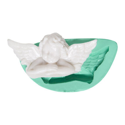 Melek figürlü silikon kalıp modeli. Melek silikon kalıp ile mum, alçı, epoksi, sabun objeler yapımı.