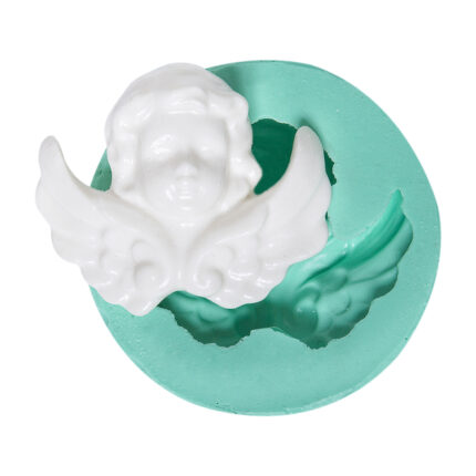 Melek yüzü silikon kalıbı: Bebek temalı sabun, mum veya takı yapımı için ideal. Yüksek kaliteli kalıp seti.