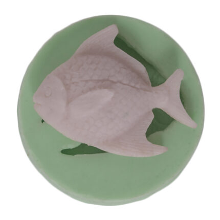 Minik balık silikon kalıbı: Deniz canlısı figürlü, sabun ve dekoratif obje yapımı için ideal. KK-1225 modeli.