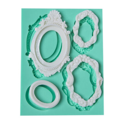 Kurdelya minimal minik çerçeveler silikon kalıbı. Kolaj dekorasyonu için küçük fotoğraf çerçeveleri seti.