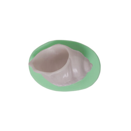 Minik deniz kabuğu saksı silikon kalıbı, sahil dekorasyonu için ideal.