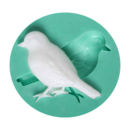 Minik serçe figürü silikon kalıbı. Ufak kuş biblo yapımı için ideal.