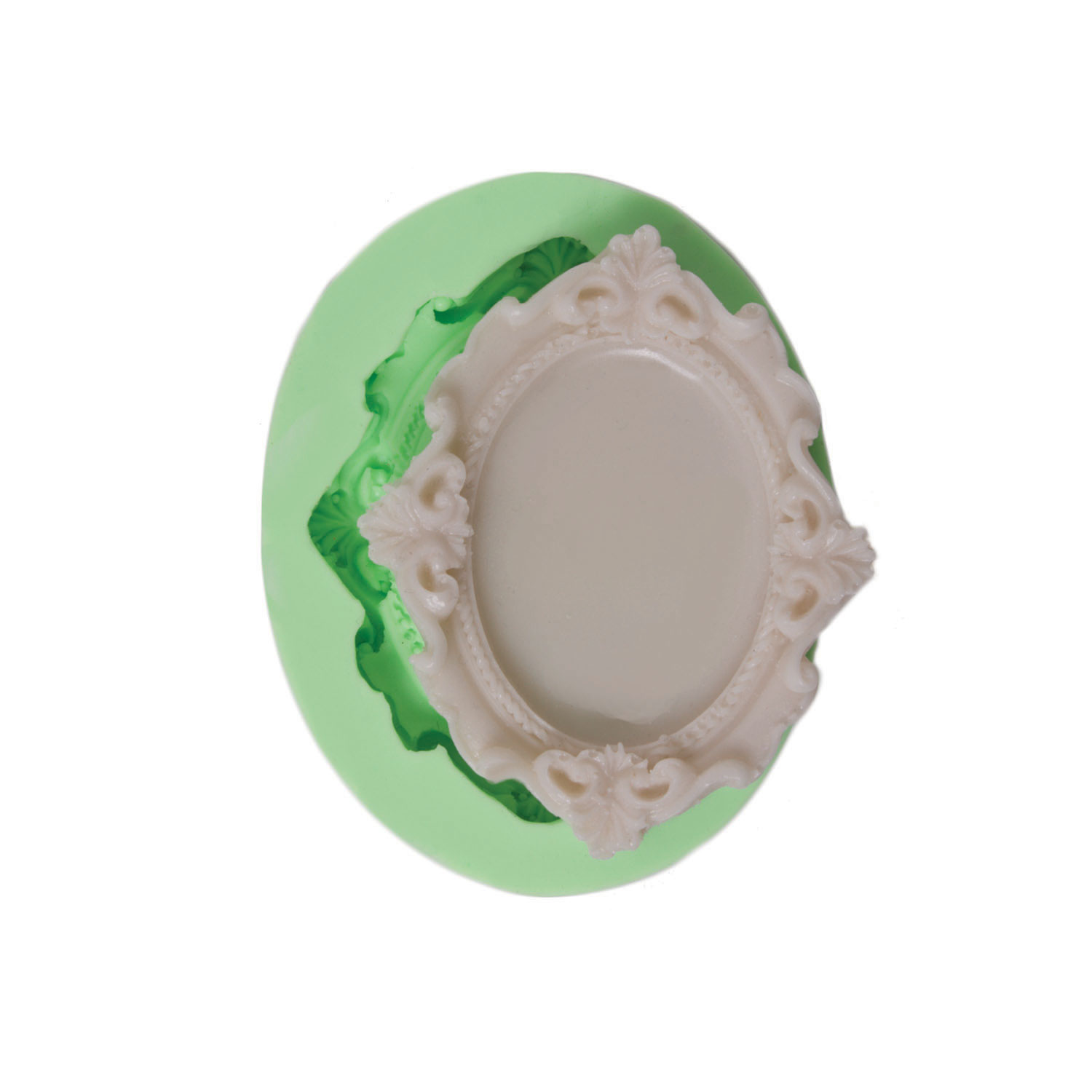 minik-oval-cerceve-seklinde-silikon-polyester-kalibi-kk-1746.jpg Minik oval çerçeve silikon kalıp: Zarif fotoğraf çerçevesi dökümü için 3D kalıp.