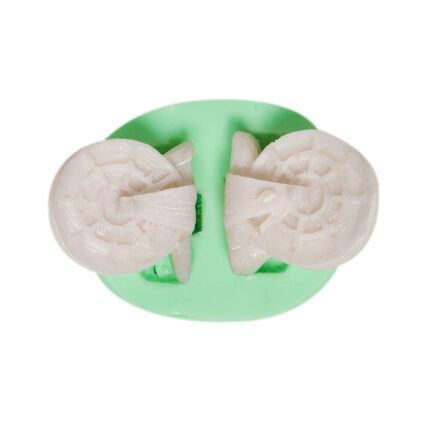 Minik su değirmeni ikili silikon kalıbı, kır bahçesi süsü yapımı için ideal. Sabun, alçı, beton dökümü için RTV2 kalıp.