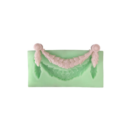 Minik taç dekor silikon kalıp: Kurdelya gösterişli taç figürü silikon kalıp modeli.