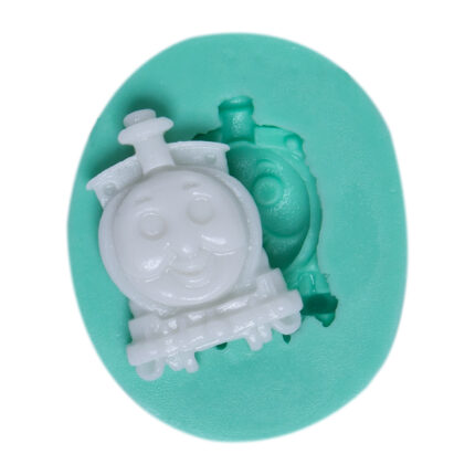 Minik Tren Thomas silikon kalıbı: çocuk temalı sabun veya dekoratif obje yapımı için ideal.