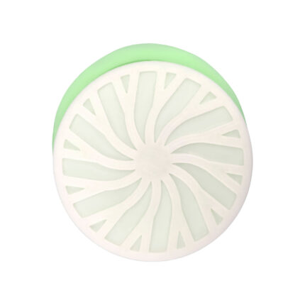 Model-11 yuvarlak bardak altlığı silikon kalıbı. Yeşil ve beyaz renklerde, döküm için ideal.