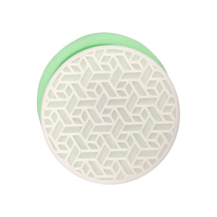 Model-13 yuvarlak bardak altlığı silikon kalıbı ile yapılmış desenli bardak altlığı.