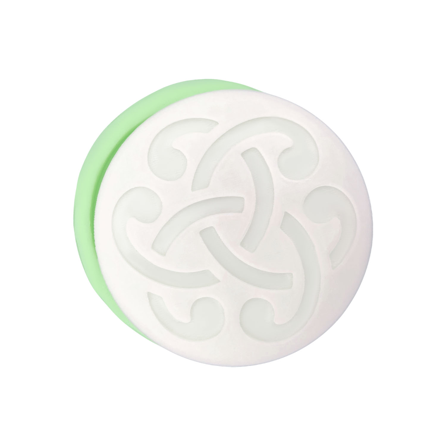 model-18-yuvarlak-bardak-altligi-seklinde-silikon-mum-kalibi-kk-2148.jpg Model-18 yuvarlak bardak altlığı silikon kalıp: karmaşık desenli beyaz bardak altlığı kalıbı.