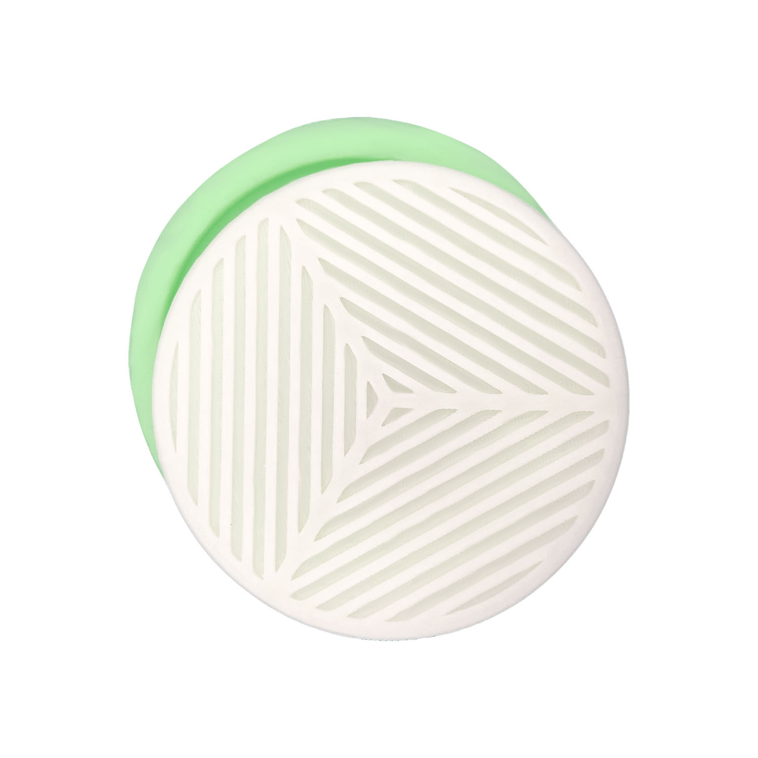 model-24-yuvarlak-bardak-altligi-seklinde-silikon-alci-kalibi-kk-2154.jpg Model-24 yuvarlak bardak altlığı silikon kalıbı. Beyaz desenli yuvarlak altlık, yeşil silikon kalıp içerisinde.