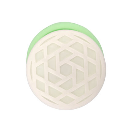 Model-4 yuvarlak bardak altlığı silikon kalıbı. Yeşil kenarlı, desenli yuvarlak silikon kalıp.