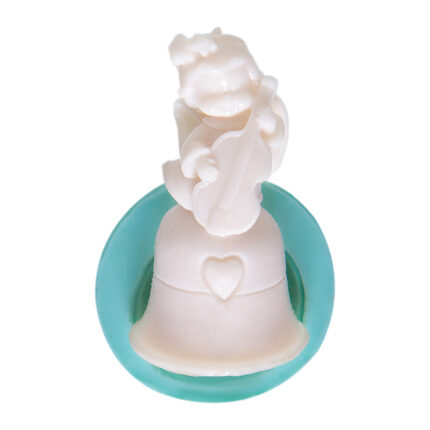 Müzisyen melekler-1 silikon kalıbı ile yapılmış müzik temalı melek figürlü obje.