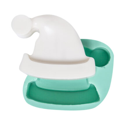 Noel baba şapkası silikon kalıbı, yılbaşı temalı hediyeler için ideal. Kurdelya Klasik Noel Baba Şapkası Kalıbı.