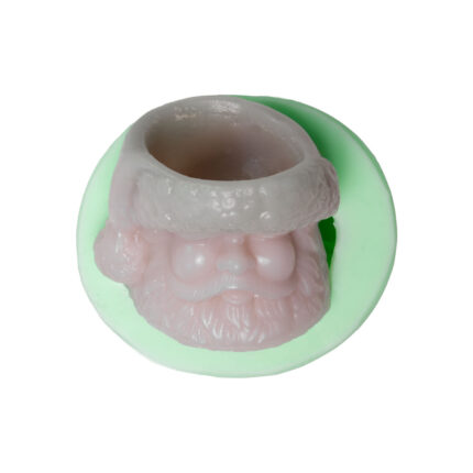 Noel baba tealight mumluk silikon kalıbı. Yılbaşı aydınlatması için 3D noel baba figürü silikon kalıp.