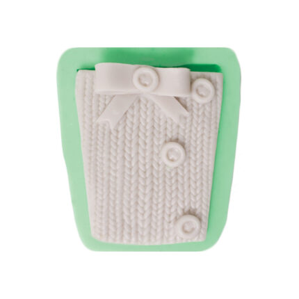 Örgülü hediye paketi silikon kalıp: Kurdelya kış temalı yılbaşı süsü. KK-1963 modeli.