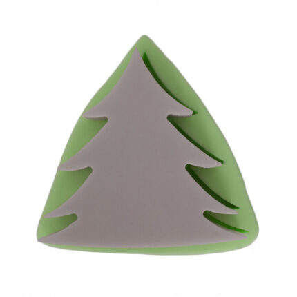 Orta boy çam ağacı silikon kalıp: yılbaşı ağacı figürü.