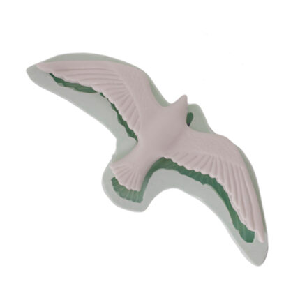 Orta boy martı silikon kalıp: Sahil dekorasyonu için 3D kuş şekli silikon kalıp.